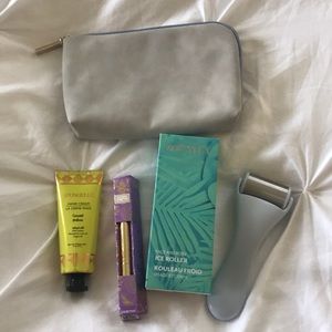 FabFitFun bundle (ice roller, brow pencil, lotion)